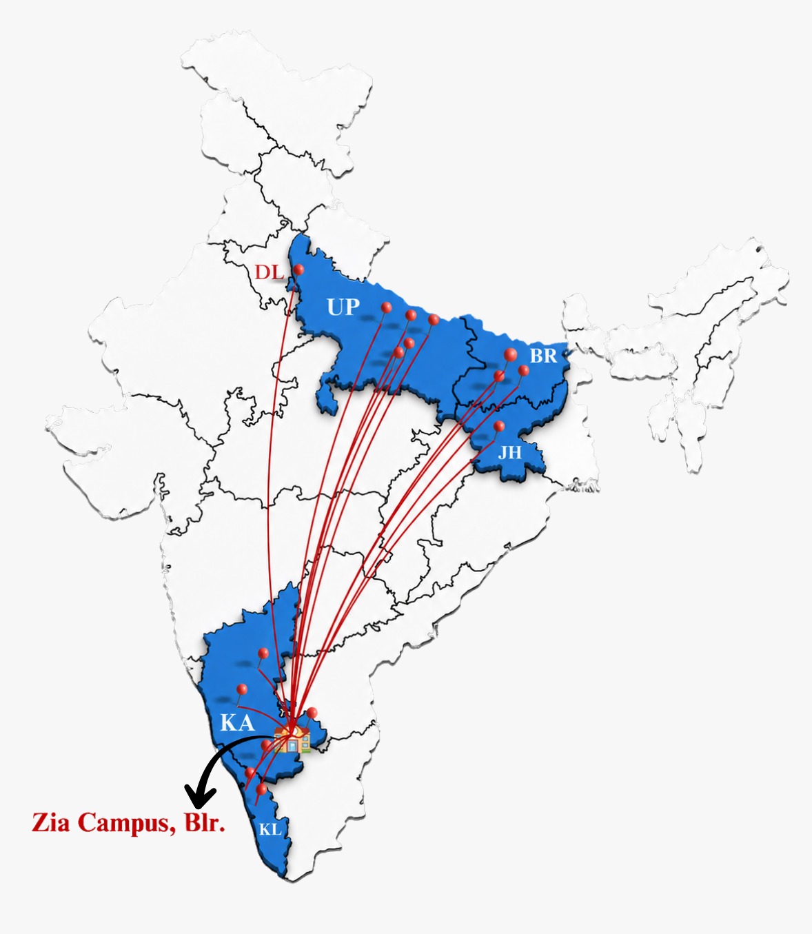 Pan-India reach map